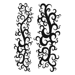 Neutral clef musical symbol swirl PNG Design