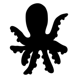 Silhueta tentáculo de polvo Desenho PNG