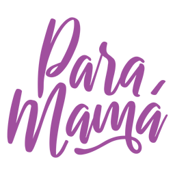 Autocolante de para mama em espanhol Desenho PNG