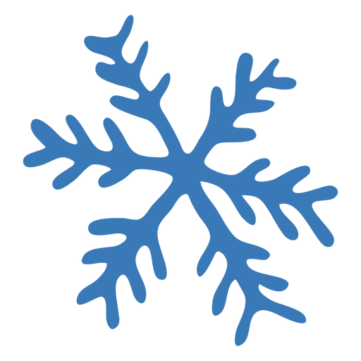 Pattern snowflake crystal sticker PNG Design