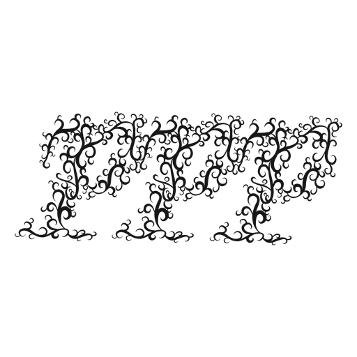 Pianississimo musical symbol swirl PNG Design