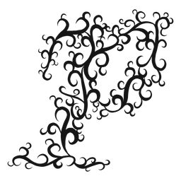 Remolino de símbolo musical de piano Diseño PNG