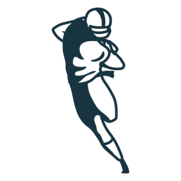 Spieler Ball Helm Outfit Fußball Schlaganfall PNG-Design