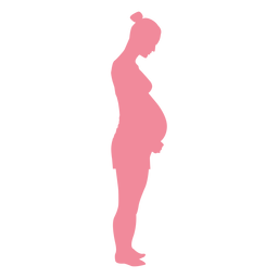 Schwangerschaft Frau Bauch Silhouette PNG-Design