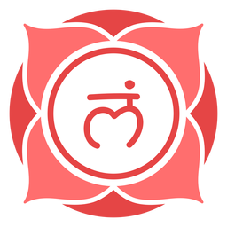 Símbolo del círculo del chakra raíz