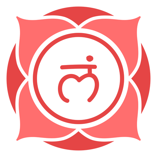Wurzel-Chakra-Kreissymbol PNG-Design