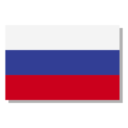 Russland Flagge Sprachikone PNG-Design