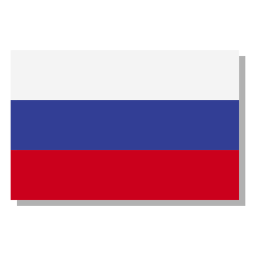 Icono de idioma de la bandera de Rusia Diseño PNG