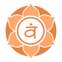 Sacral chakra circle symbol PNG Design