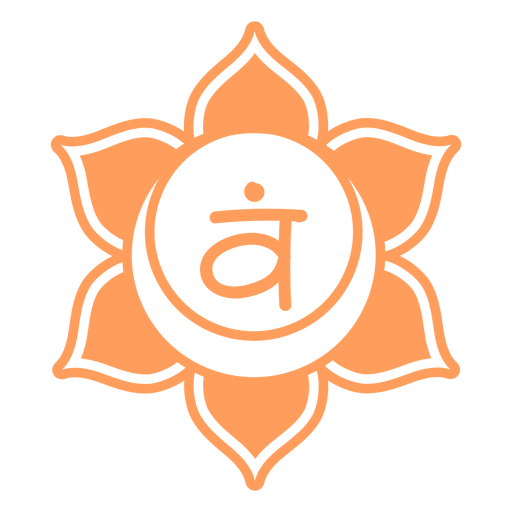 Sacral chakra symbol PNG Design