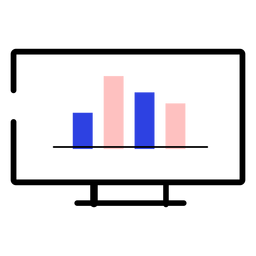 Screen column computer stroke PNG Design