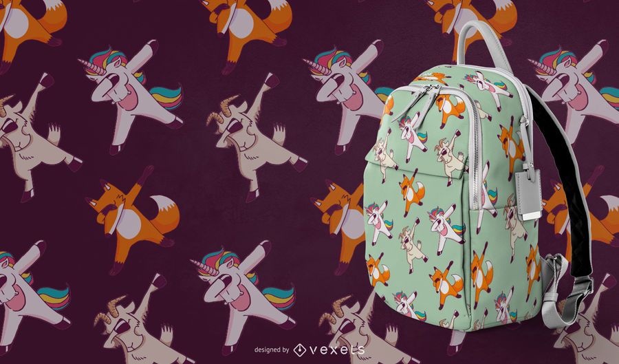 Dabbing Animals Pattern Dabbing Animals Pattern