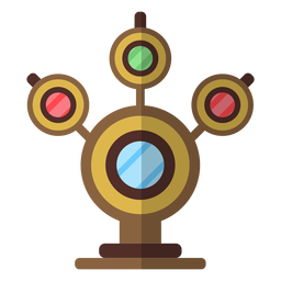 Semaphore circle signal flat PNG Design