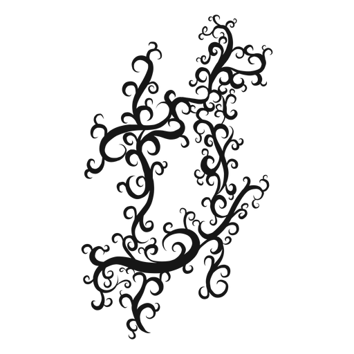Sharp key musical symbol swirl