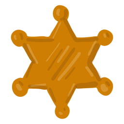 Vaquero de la insignia del sheriff Diseño PNG