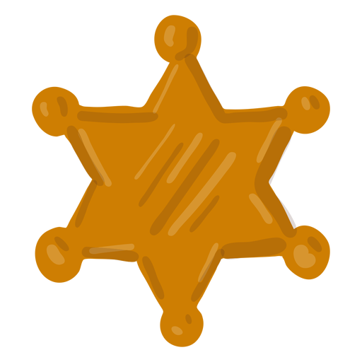 Sheriff Abzeichen Cowboy PNG-Design