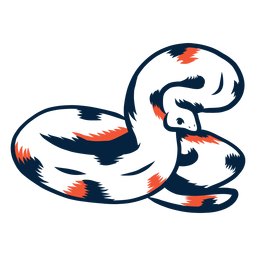 Snake threatening duotone PNG Design