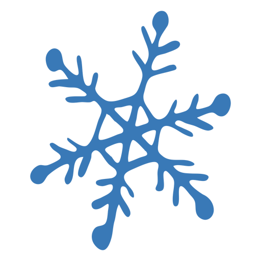Snowflake crystal pattern hexagon sticker PNG Design