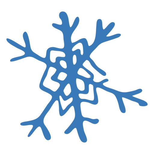 Snowflake crystal pattern sticker