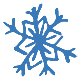 Snowflake pattern crystal hexagon sticker PNG Design