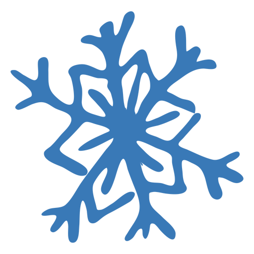 Snowflake pattern crystal hexagon sticker PNG Design