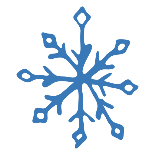 Snowflake pattern crystal sticker PNG Design