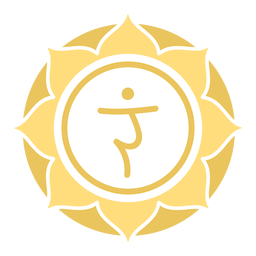 Símbolo do círculo do chakra do plexo solar Símbolo do círculo do chakra do plexo solar