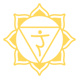 Solar plexus chakra symbol PNG Design