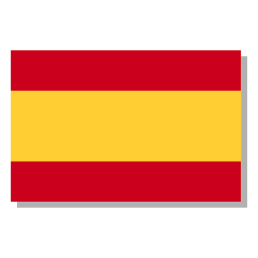 Ícone do idioma da bandeira da Espanha Desenho PNG