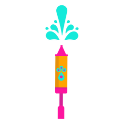 Sprühpulverisierer Zerstäuber Wasserfarbe flach PNG-Design