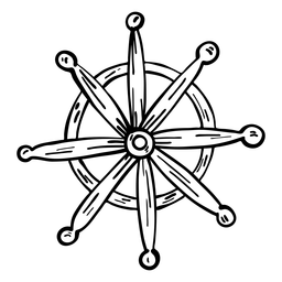 Curso do círculo de controle de direção do volante Desenho PNG