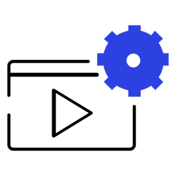 Tablet-Symbol spielen Einstellungen Strich PNG-Design