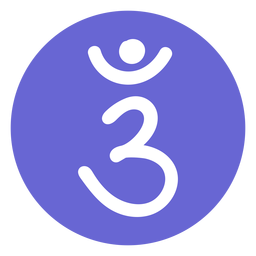 Icono del chakra del tercer ojo Diseño PNG