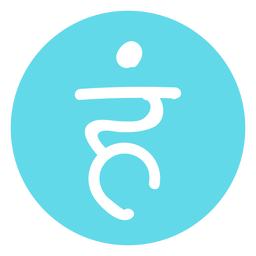 Icono del chakra de la garganta Diseño PNG