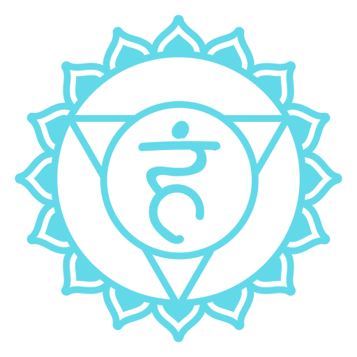 Hals-Chakra-Symbol PNG-Design