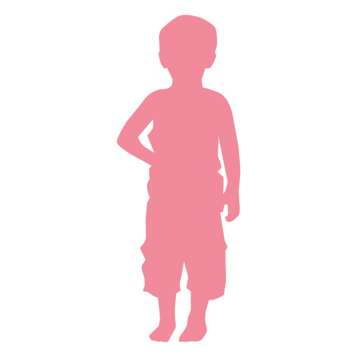 Toddler baby child kid silhouette PNG Design