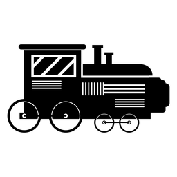 Zuglokomotivenrad-Silhouette PNG-Design
