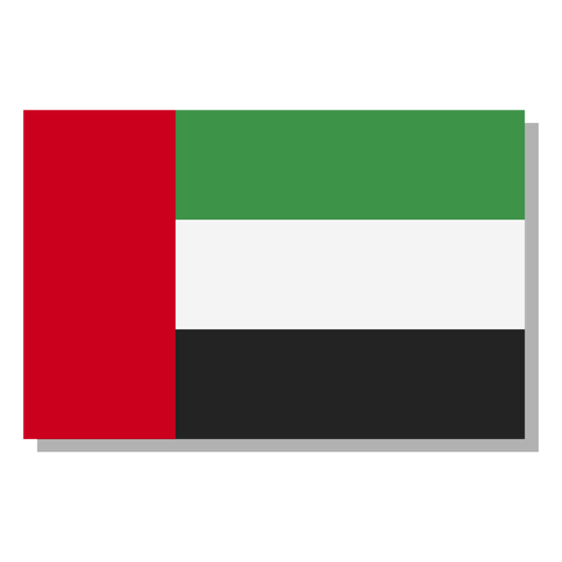 Icono de idioma de la bandera Uae Diseño PNG