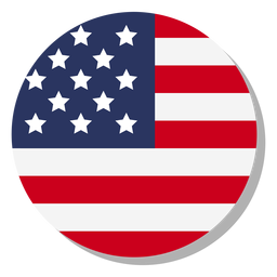USA Flaggensprache Symbolkreis PNG-Design