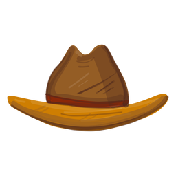 Western hat front view PNG Design