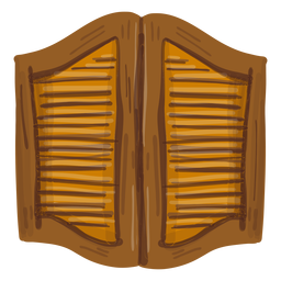 Westliche Salontüren PNG-Design