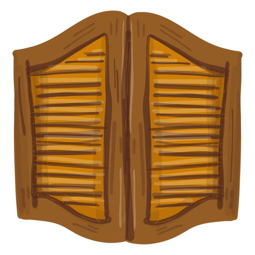 Western saloon doors PNG Design