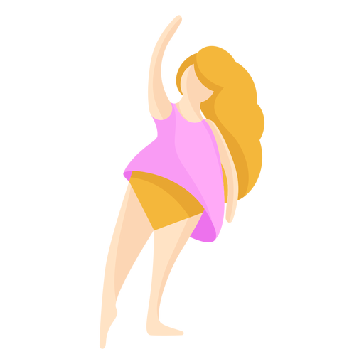 Exercício de balé feminino Desenho PNG