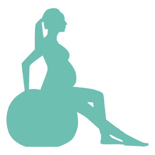 Frauenbauchballon-Schwangerschaftschattenbild PNG-Design