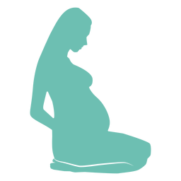 Silhueta de barriga de gravidez de mulher Transparent PNG