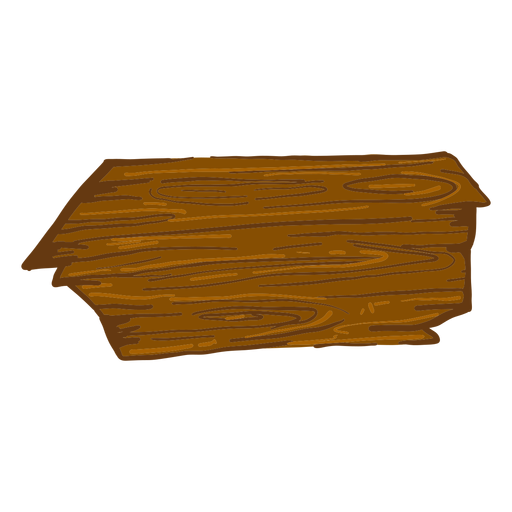 Sinal de seta de madeira Desenho PNG
