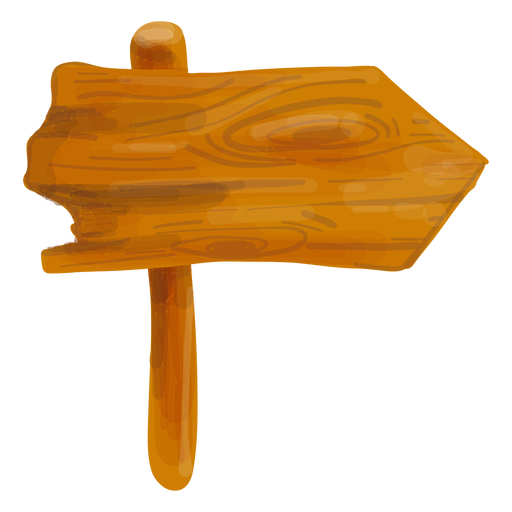 Holzpfeil Schild PNG-Design