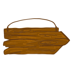 Wegweiser aus Holz PNG-Design