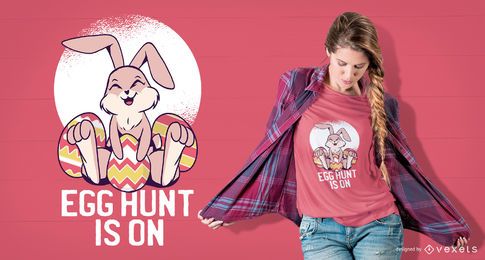 Nettes Osterhasen-T-Shirt Design