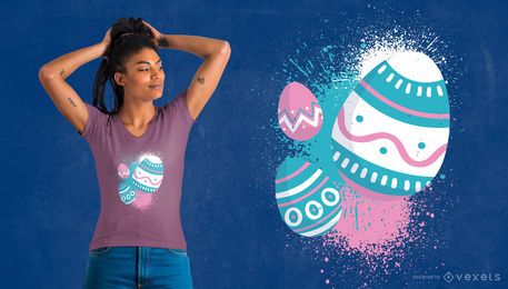 Diseño lindo de la camiseta del huevo de Pascua Diseño lindo de la camiseta del huevo de Pascua